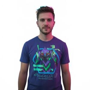 T-Shirt / Neon Genesis Evangelion 1.0 / 2XL / Purple / New